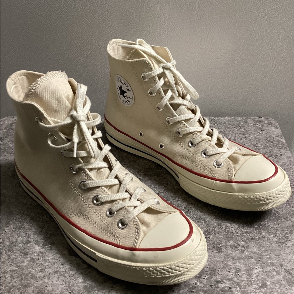 Converse High-Top Sneakers in Cream